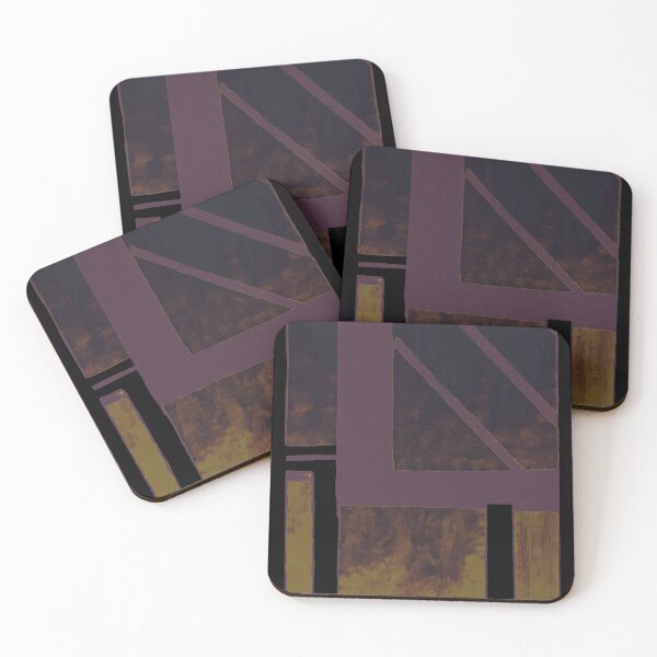 Item preview, Gold and Purple Nightmare Cityscape designed and sold by BlackArtichoke.