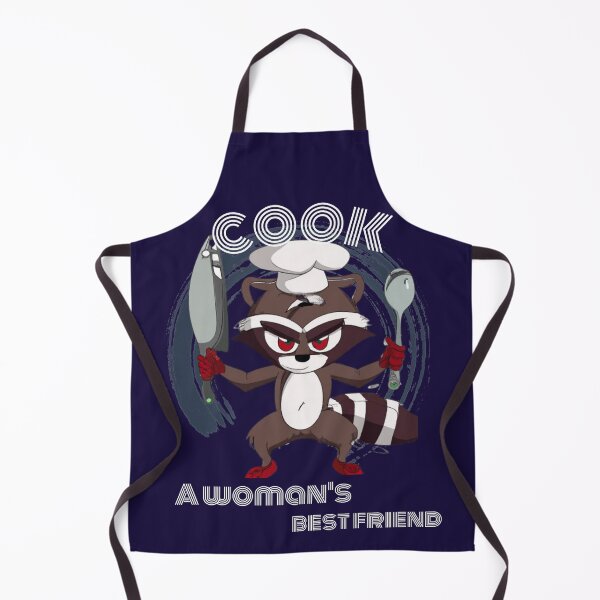 Item preview, Chef raccoon art "COOK a women's best friend" designed and sold by the-NAME-.