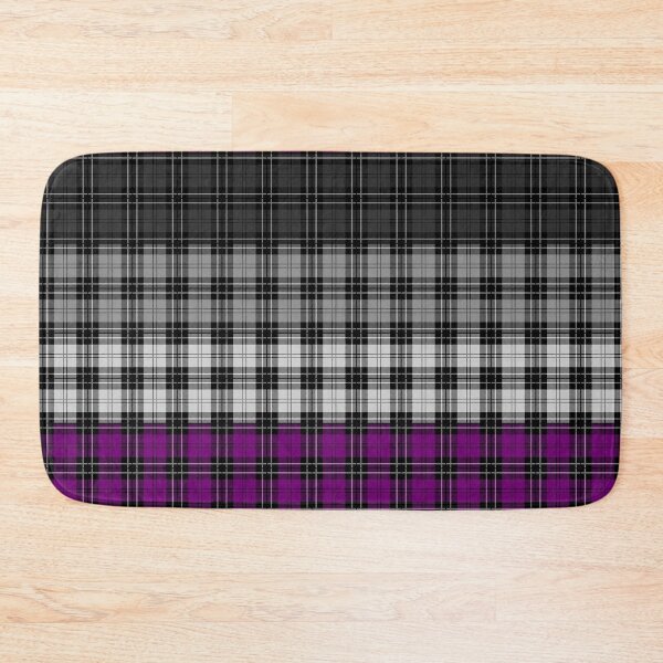 Item preview, Seamless Reapeating Plaid Asexual Pride Flag Pattern designed and sold by LiveLoudGraphic.