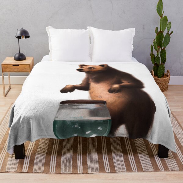 Item preview, Cute Grizzly Bear Drawing designed and sold by WeHeartAnimals.