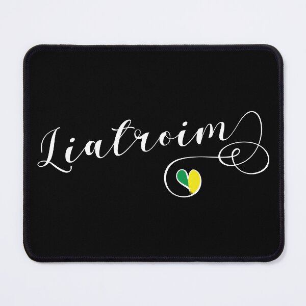 Item preview, Liatroim County Colours Flag Heart, Leitrim, Ireland, Irish designed and sold by Celticana.