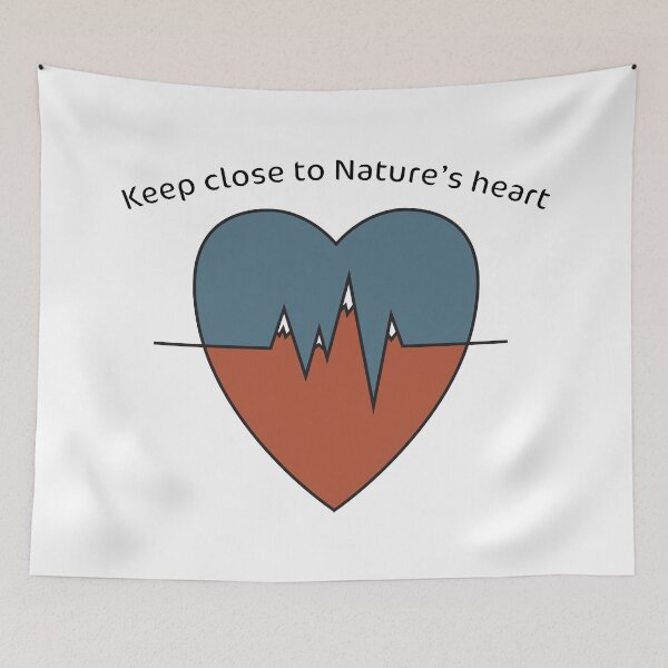 Item preview, Nature's Heart - John Muir Quote designed and sold by tealtile.