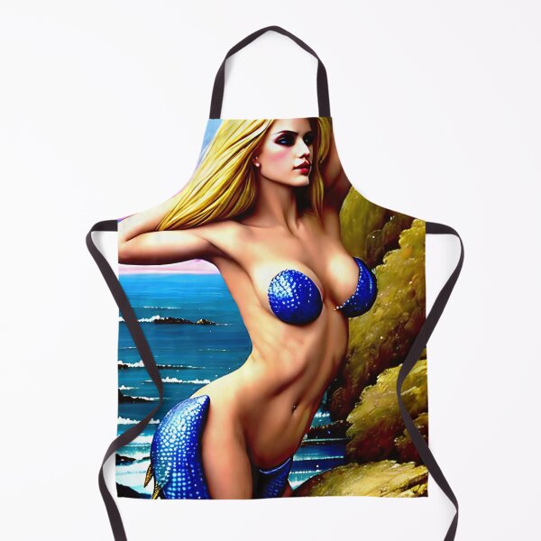 Item preview, Beautiful Mermaid with blond hair and blue scales designed and sold by Savage-ts.