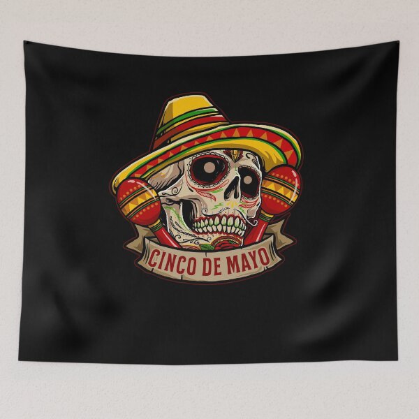 Item preview, Funny Cinco de mayo Skull Fiesta Mexican Sombrero  designed and sold by ARTZ84.