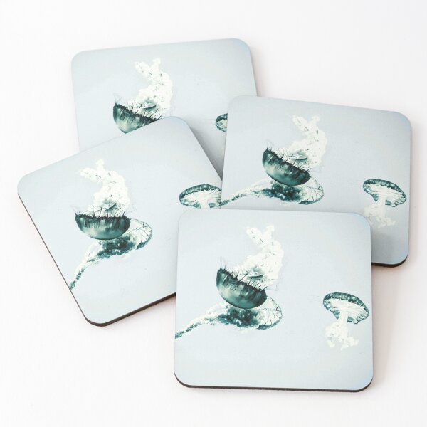 Item preview, Jellyfish black and white designed and sold by mahmoudfarrag.