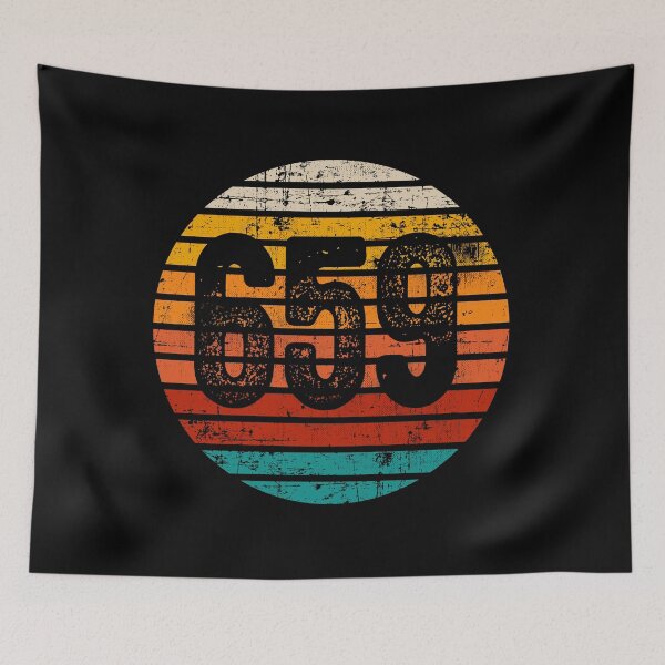 Item preview, Distressed Vintage Sunset 659 Area Code designed and sold by Gold Wings Tees.