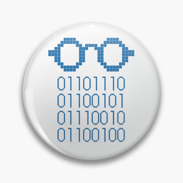 Item preview, Binary Code Nerd Glasses designed and sold by doodlingjay.