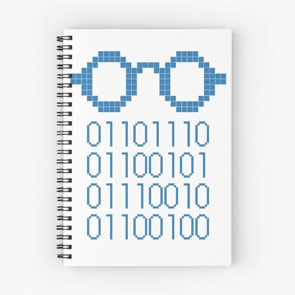 Item preview, Binary Code Nerd Glasses designed and sold by doodlingjay.