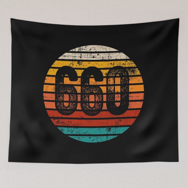 Item preview, Distressed Vintage Sunset 660 Area Code designed and sold by Gold Wings Tees.