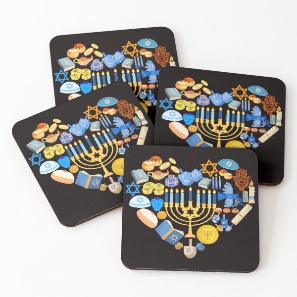 Item preview, Hanukkah In Heart Fun Hanukkah Menorah Jewish designed and sold by Buyeseoshop.