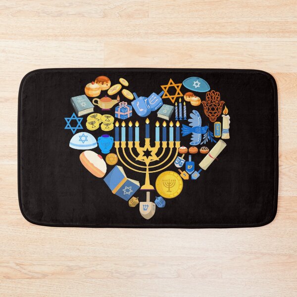 Item preview, Hanukkah In Heart Fun Hanukkah Menorah Jewish designed and sold by Buyeseoshop.