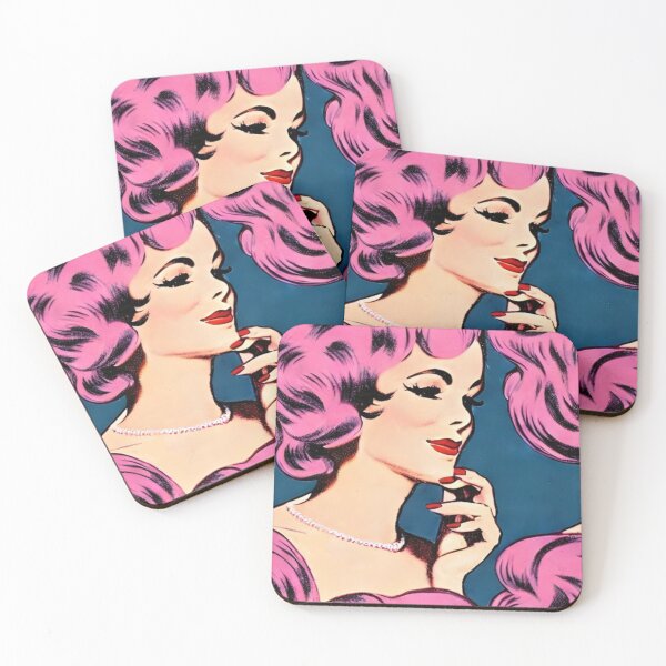 Item preview, Smokey Pink 50s Hair Pattern designed and sold by ZenEverAI.