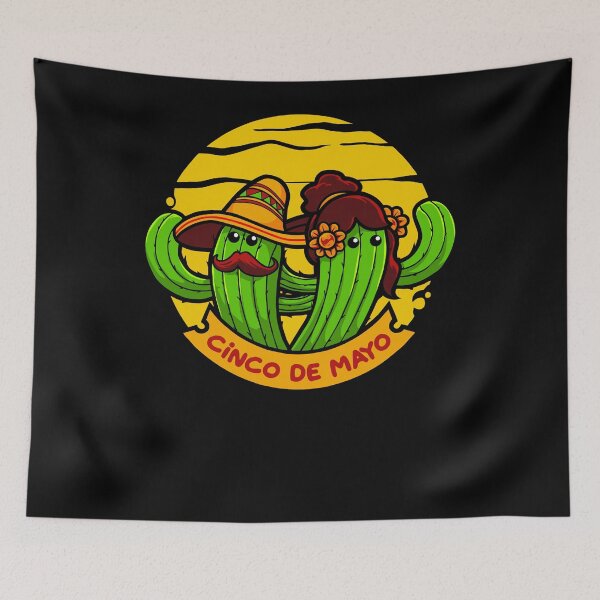 Item preview, Funny Cinco de mayo Cactus Couple Fiesta Mexican Sombrero  designed and sold by ARTZ84.