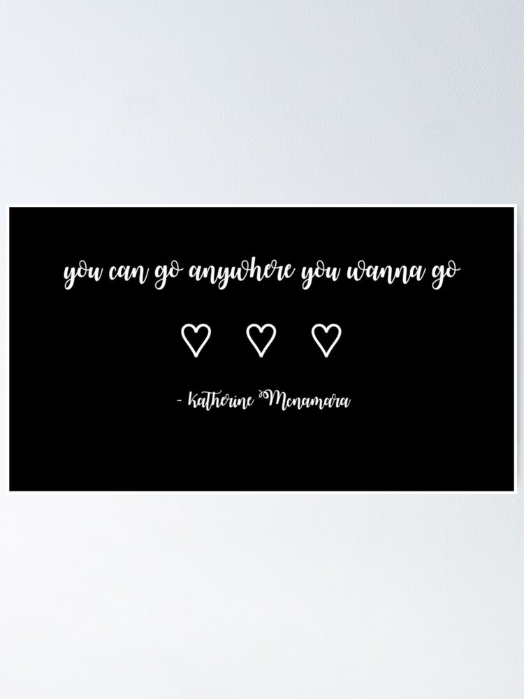 "POSITIVE KATHERINE MCNAMARA GLASS SLIPPER GIRLS" Poster by