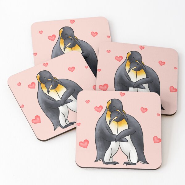 Item preview, Valentine's Day Emperor Penguins In Love designed and sold by sweetbelle.
