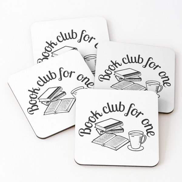 Item preview, Book club for one (black font) designed and sold by BitsNPix.