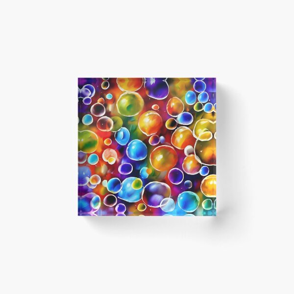 Item preview, "Effervescence" Rainbow Bubble Artwork designed and sold by Milky-Way-Local.