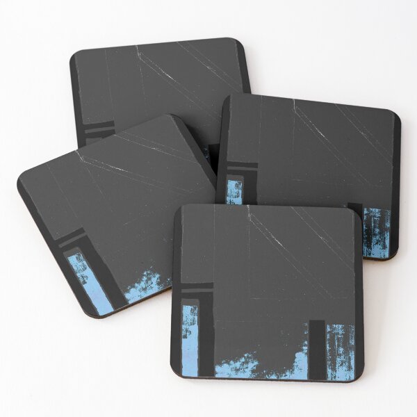 Item preview, Abstract Blue and Black Cityscape designed and sold by BlackArtichoke.