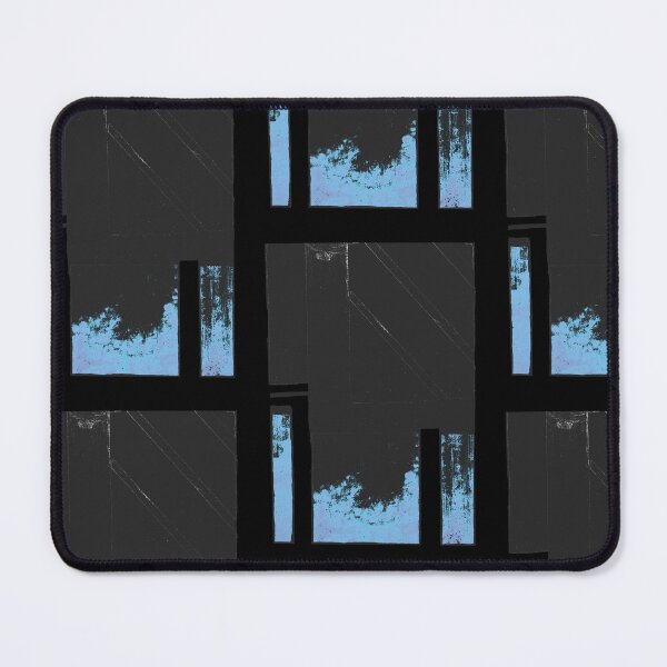 Item preview, Abstract Blue and Black Cityscape designed and sold by BlackArtichoke.
