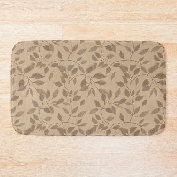 Item preview, Brown Leaves Pattern designed and sold by ItsBubbleTea.