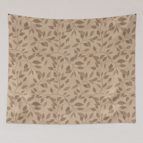 Item preview, Brown Leaves Pattern designed and sold by ItsBubbleTea.