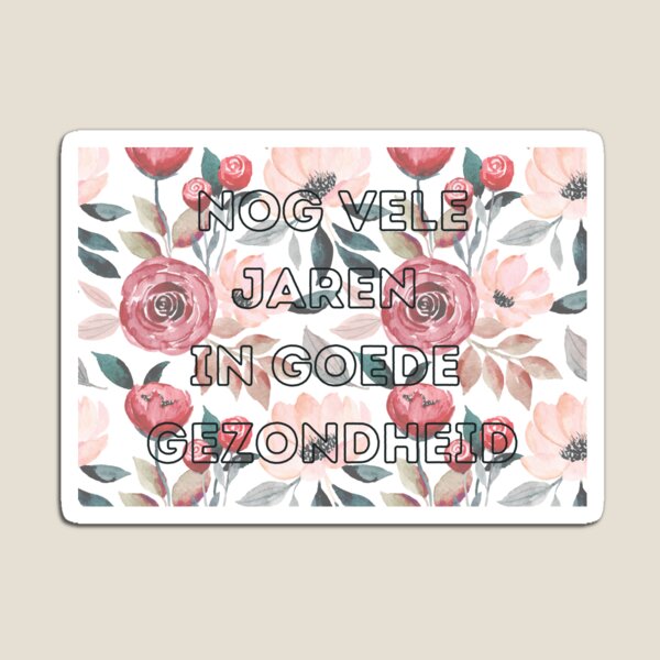 Item preview, Nog vele jaren in goede gezondheid,  verjaardagskaart, Many happy returns in good health, happy birthday in Dutch, Dutch birthday  designed and sold by Pommallina.