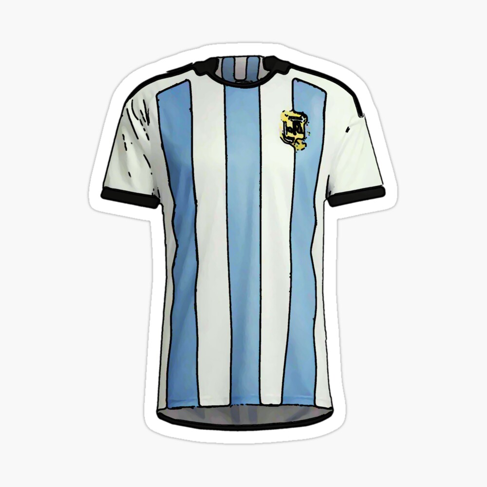 Molina #26 ARG Blue White 22 Football Jersey Sticker for Sale by  Millustgfx