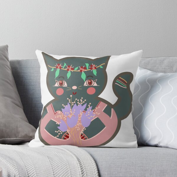 Item preview, Cat with flowers bride to be designed and sold by Svetlana  Horvat.
