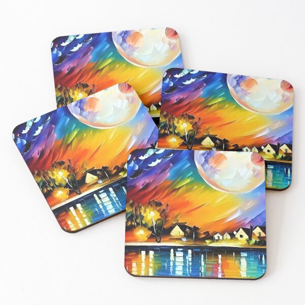Item preview, Cratered Moon Over a Rainbow Lake designed and sold by Milky-Way-Local.