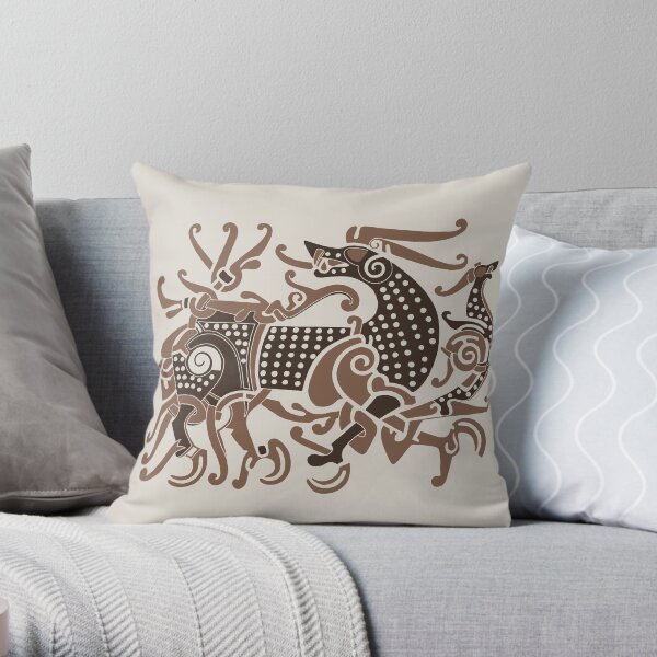 Viking Great Beast Throw Pillow
