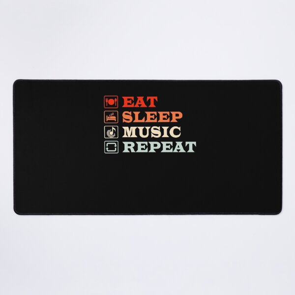 Item preview, Eat Sleep Dj Repeat Music Lover Musician Musical Instrument  designed and sold by GrumpyDadCo.