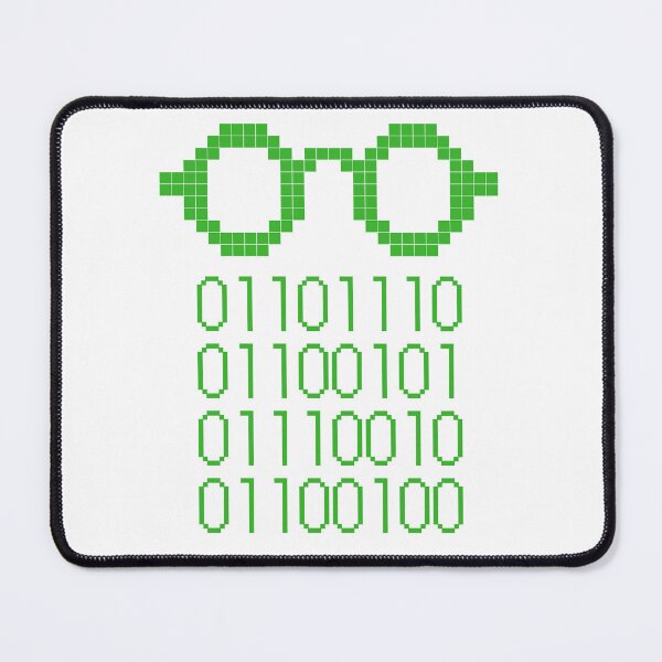 Item preview, Binary Code Nerd Glasses Green Version designed and sold by doodlingjay.