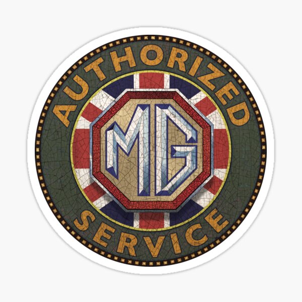 MG Authorized service UK Sticker