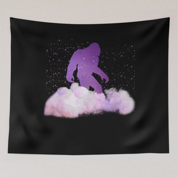 Item preview, Bigfoot Art Cute Bigfoot with Cloud And Night For Bigfoot Lover  designed and sold by Thecitiesstore.
