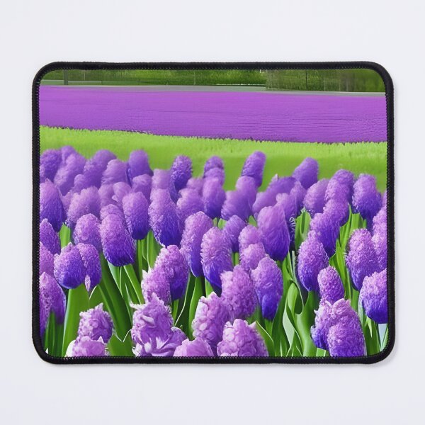 Item preview, Fields of purple flowers designed and sold by brandway.
