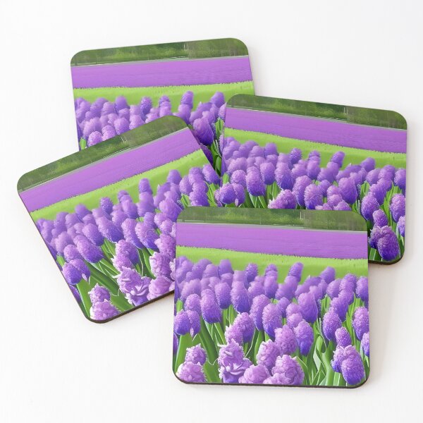 Item preview, Fields of purple flowers designed and sold by brandway.