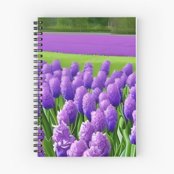 Item preview, Fields of purple flowers designed and sold by brandway.