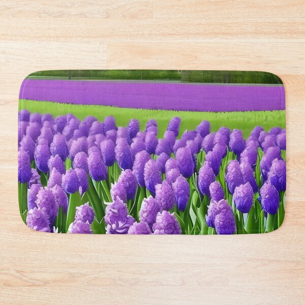 Item preview, Fields of purple flowers designed and sold by brandway.