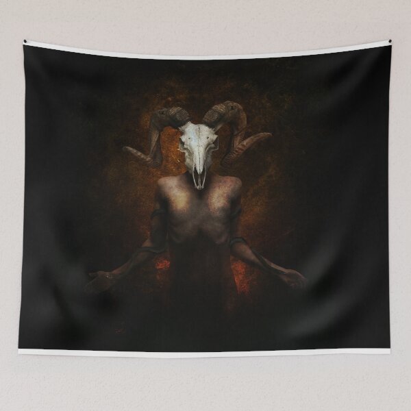 Item preview, demon-lamb skull designed and sold by Mustapha Design dz.
