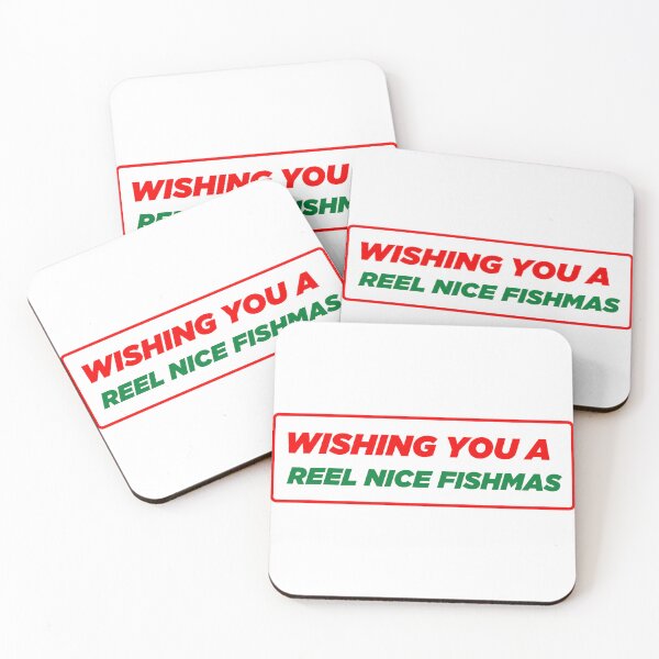 Item preview, Wishing You Reel Nice Fishmas  | Funny Wishes Meme Quote designed and sold by AllYuNeed.