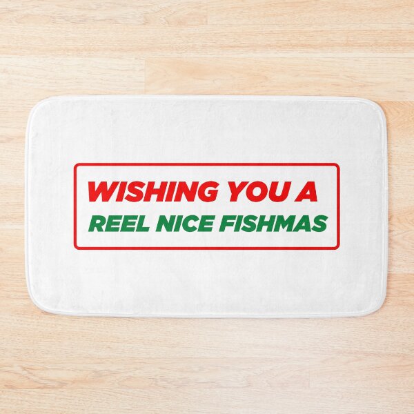 Item preview, Wishing You Reel Nice Fishmas  | Funny Wishes Meme Quote designed and sold by AllYuNeed.