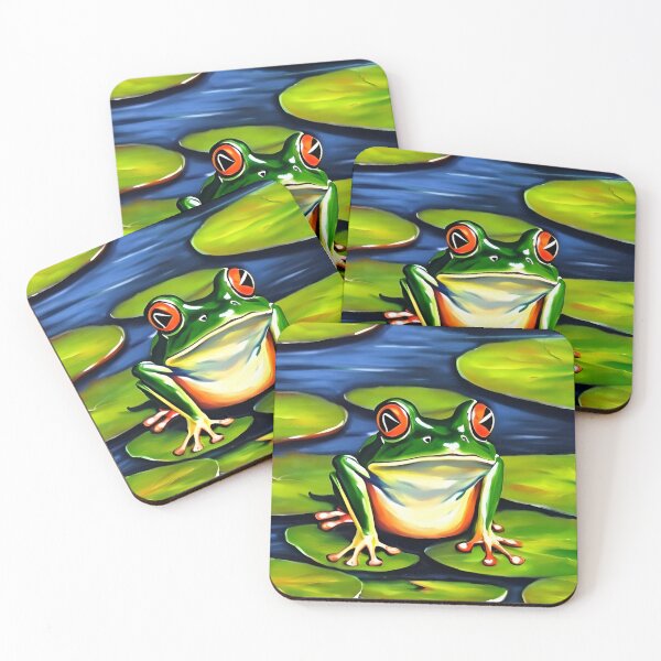 Item preview, Abstract Green Frog Digital Painting designed and sold by Milky-Way-Local.