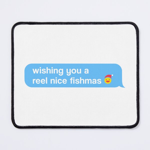 Item preview, Wishing You Reel Nice Fishmas | Funny Wishes Meme Quote designed and sold by AllYuNeed.
