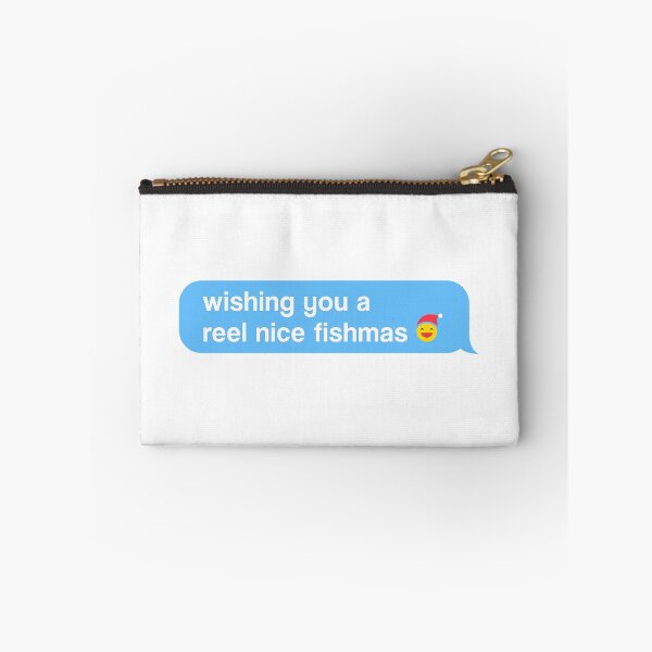 Item preview, Wishing You Reel Nice Fishmas  | Funny Wishes Meme Quote designed and sold by AllYuNeed.