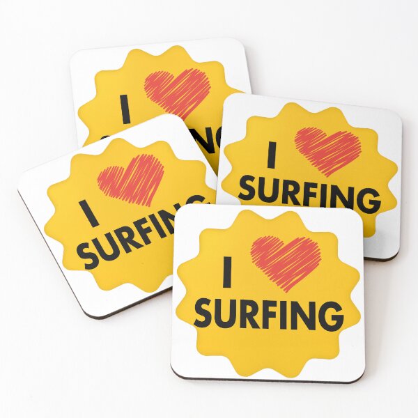 Item preview, I Love Surfing designed and sold by Mannoucha ⭐⭐⭐⭐⭐ ( 1,978 reviews ).