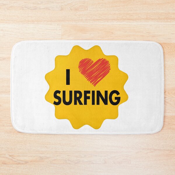 Item preview, I Love Surfing designed and sold by Mannoucha ⭐⭐⭐⭐⭐ ( 1,978 reviews ).