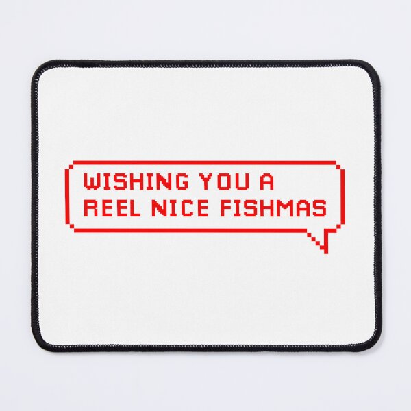 Item preview, Wishing You Reel Nice Fishmas | Funny Wishes Meme Quote designed and sold by AllYuNeed.
