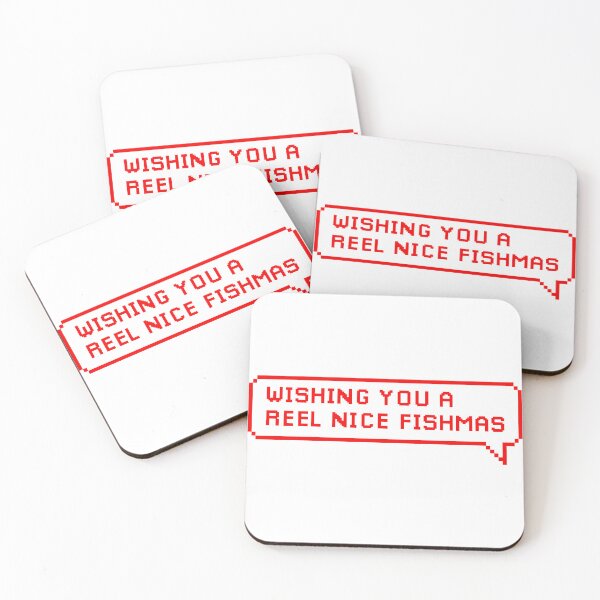 Item preview, Wishing You Reel Nice Fishmas  | Funny Wishes Meme Quote designed and sold by AllYuNeed.