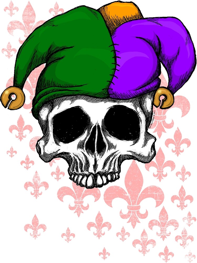 mardi gras skull