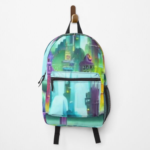 Item preview, City Landscape in Neon Colors designed and sold by HanaiPrint.
